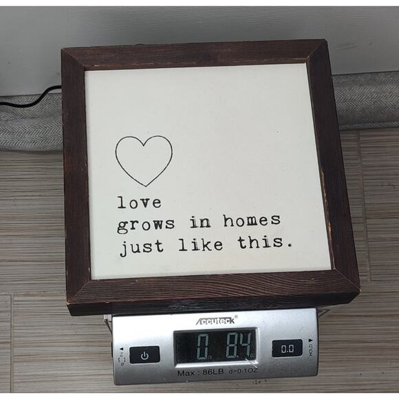 Love Grows in Homes Just Like This Wooden Wall Decor Valentine's Day - Picture 9 of 10